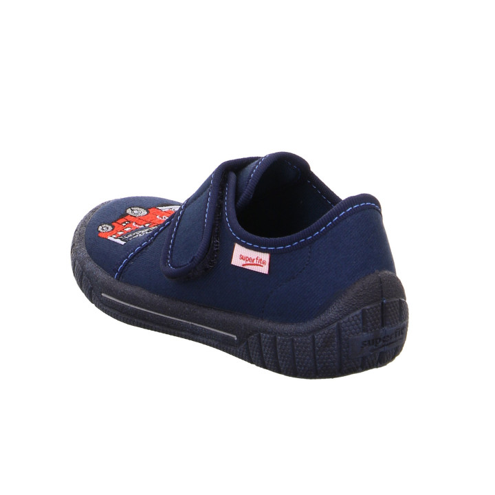 PANTOFLE TEKSTYLNE KAPCIE SUPERFIT BILL BLAU/ROT 0-800278-8000