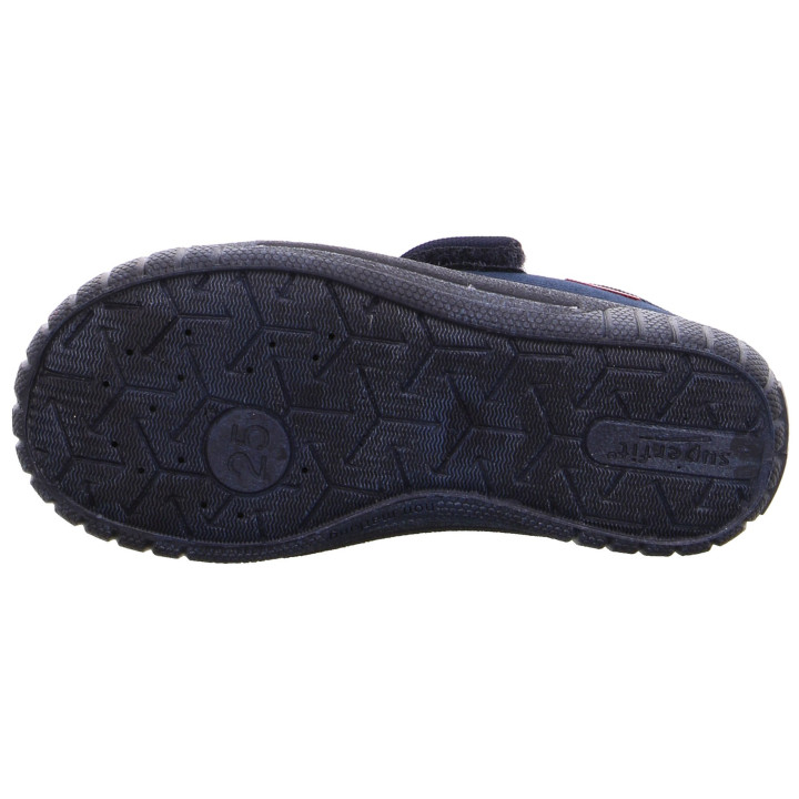 PANTOFLE TEKSTYLNE KAPCIE SUPERFIT BILL BLAU/ROT 0-800278-8000