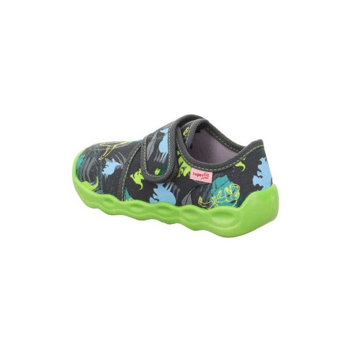 PANTOFLE TEKSTYLNE KAPCIE SUPERFIT BUBBLE GRAU/MEHRFARBIG 1-006273-2010