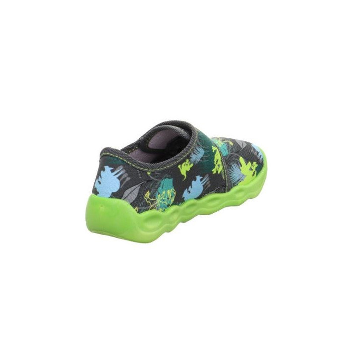 PANTOFLE TEKSTYLNE KAPCIE SUPERFIT BUBBLE GRAU/MEHRFARBIG 1-006273-2010