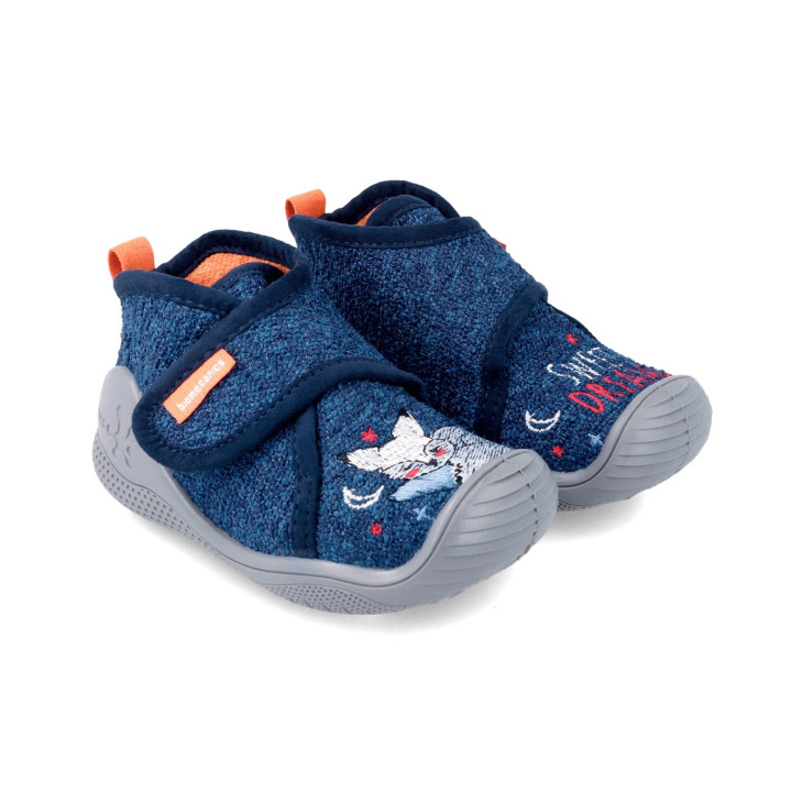 PANTOFLE TEKSTYLNE KAPCIE BIOMECANICS 231292-A AZUL MARINO