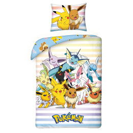 SINGLE DUVET SET 160 X 200 CM POKEMON PIKACHU POK-322BL