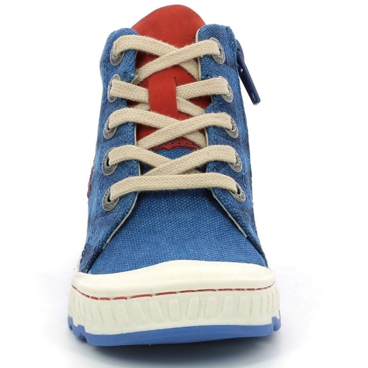 SHOES KICKERS KICKRUP BLUE ROUGE