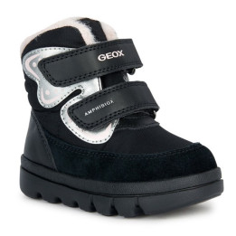 WINTER SHOES GEOX WILLABOOM BLACK/LT PINK AMPHIBIOX