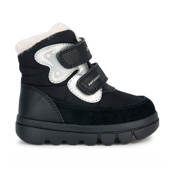 ŚNIEGOWCE GEOX WILLABOOM BLACK/LT PINK AMPHIBIOX
