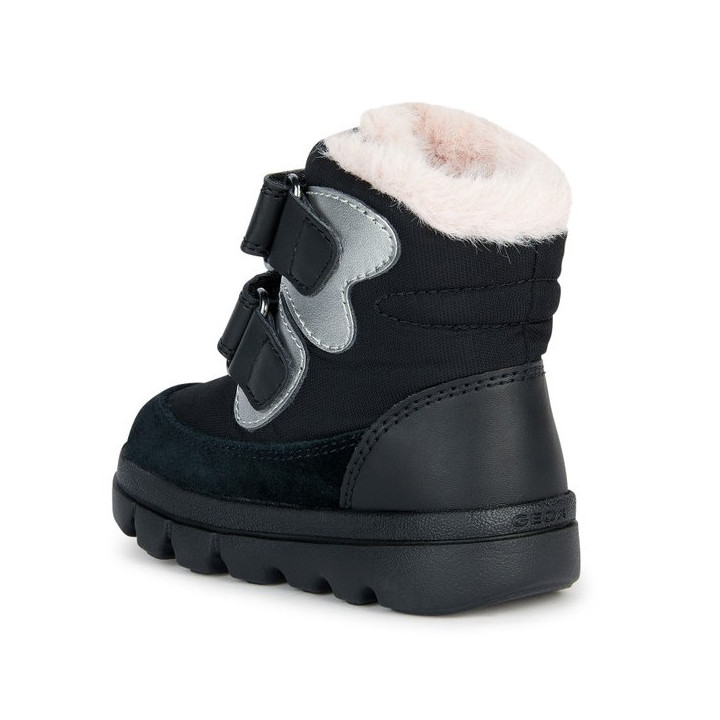 WINTER SHOES GEOX WILLABOOM BLACK/LT PINK AMPHIBIOX