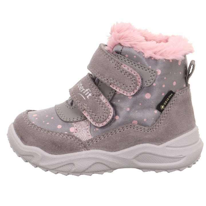 ŚNIEGOWCE SUPERFIT GLACIER GRAU/ROSA 1-009226-2500 GORE-TEX