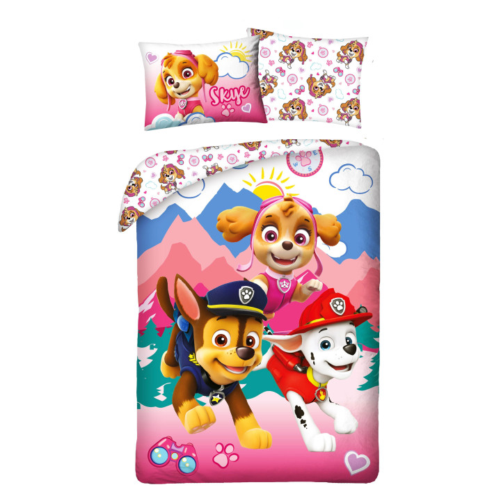 POŚCIEL BAWEŁNIANA 140 X 200 CM PSI PATROL PAW-549BL