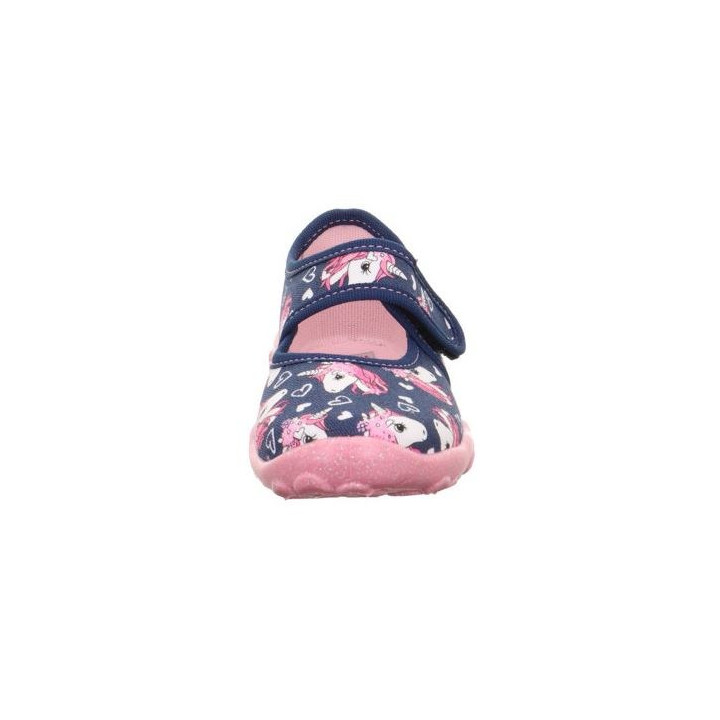 PANTOFLE TEKSTYLNE KAPCIE SUPERFIT BONNY DUNKELBLAU 1-800283-8090