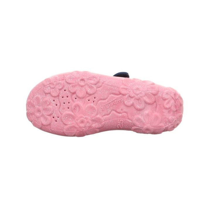 PANTOFLE TEKSTYLNE KAPCIE SUPERFIT BONNY DUNKELBLAU 1-800283-8090