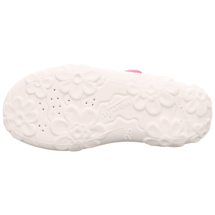 PANTOFLE TEKSTYLNE KAPCIE SUPERFIT BONNY ROSA 1-000281-5530