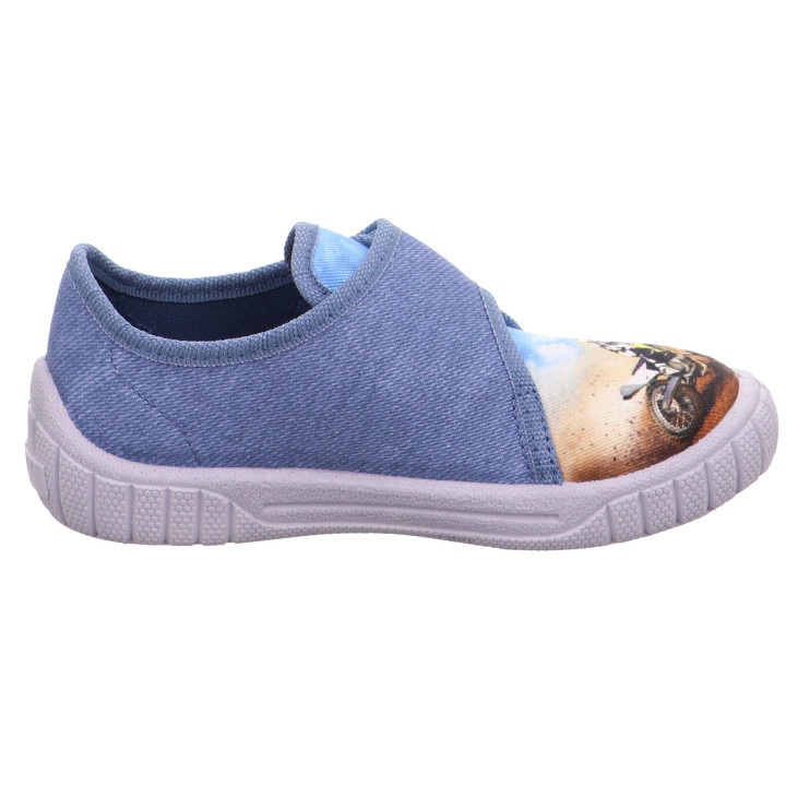 PANTOFLE TEKSTYLNE KAPCIE SUPERFIT BILL BLAU 1-800271-8010