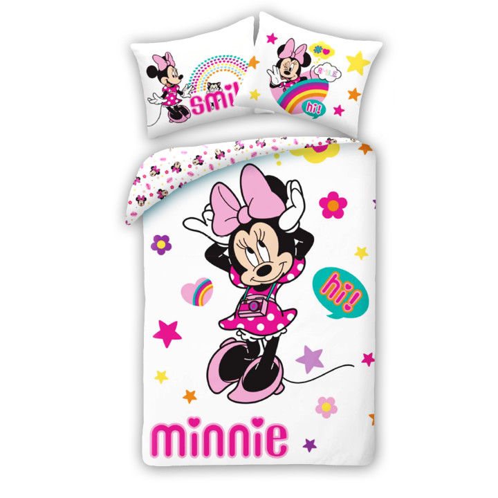 POŚCIEL BAWEŁNIANA 140 X 200 CM DISNEY MINNIE MOUSE MN-1967BL