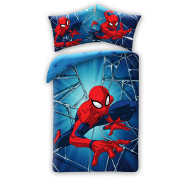 POŚCIEL BAWEŁNIANA 140 X 200 CM SPIDER-MAN SPM-111BL