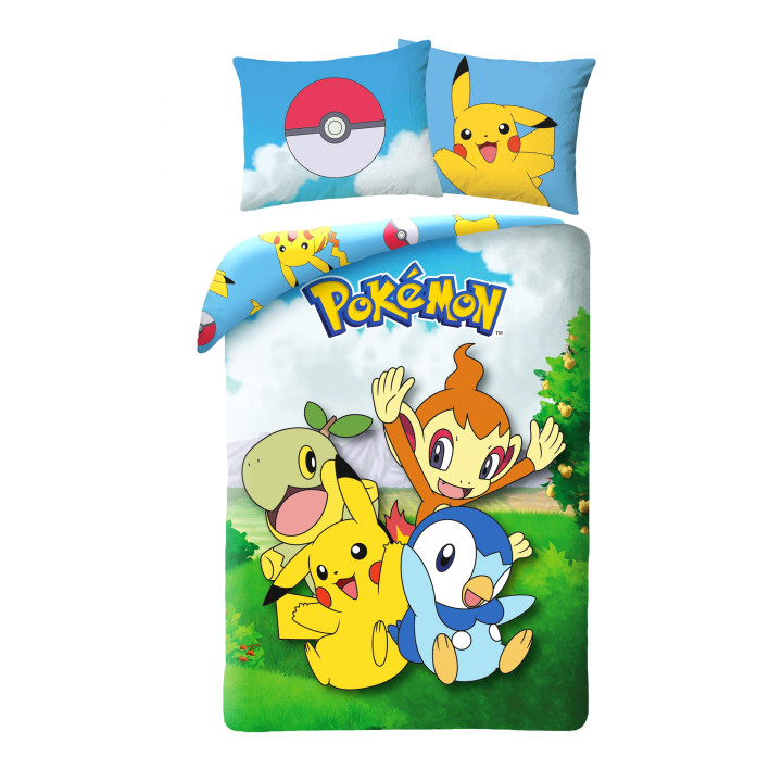 SINGLE DUVET SET 140 X 200 CM POKEMON PIKACHU POK-679BL