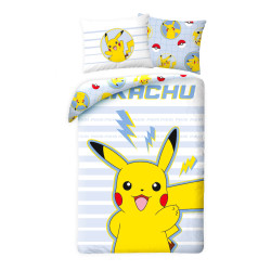 POŚCIEL BAWEŁNIANA 140 X 200 CM POKEMON PIKACHU POK-643BL