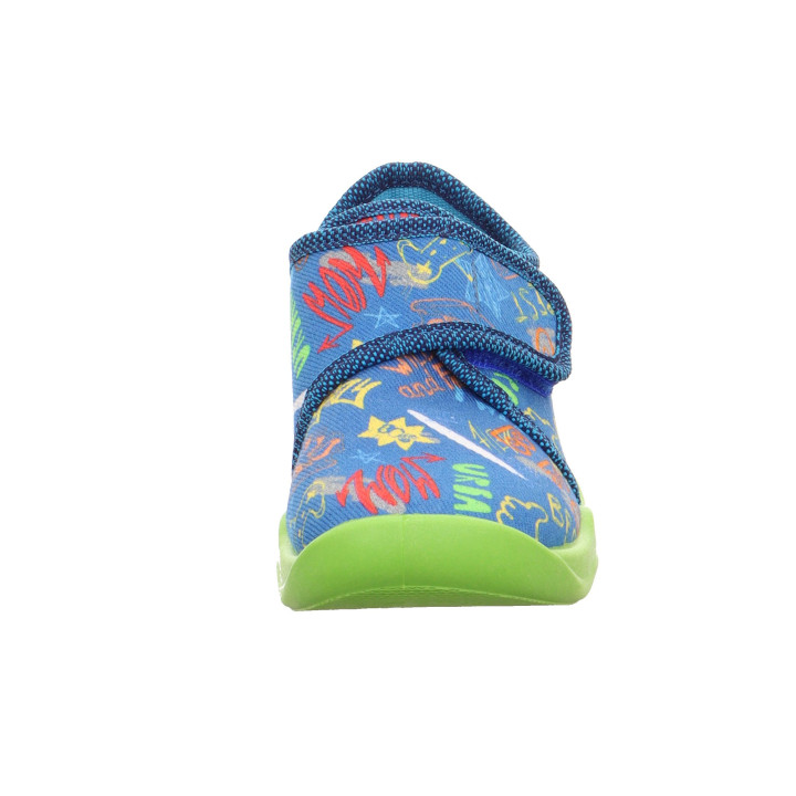 TEXTILE SLIPPERS SUPERFIT BUBBLE BLAU 1-006273-8000