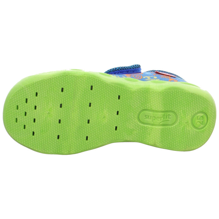 PANTOFLE TEKSTYLNE KAPCIE SUPERFIT BUBBLE BLAU 1-006273-8000