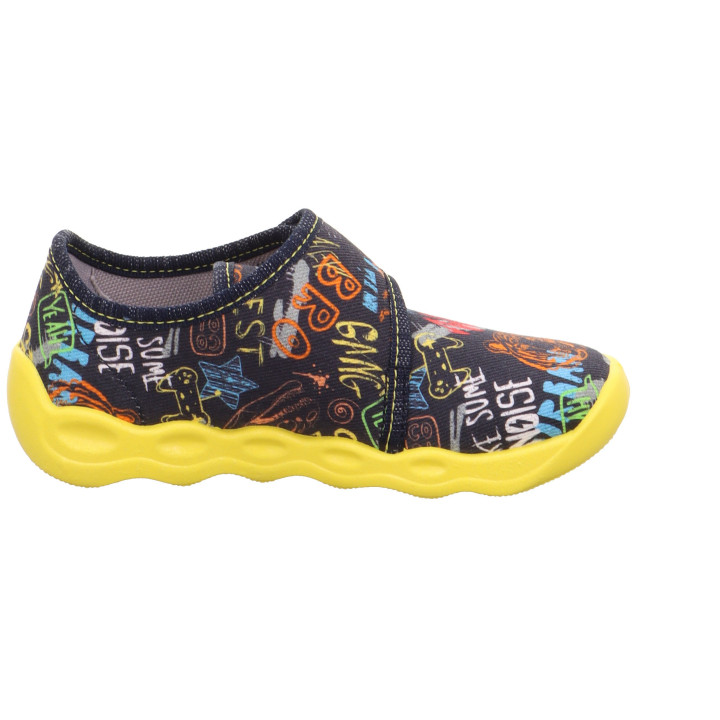 TEXTILE SLIPPERS SUPERFIT BUBBLE DUNKELBLAU 1-006273-8010