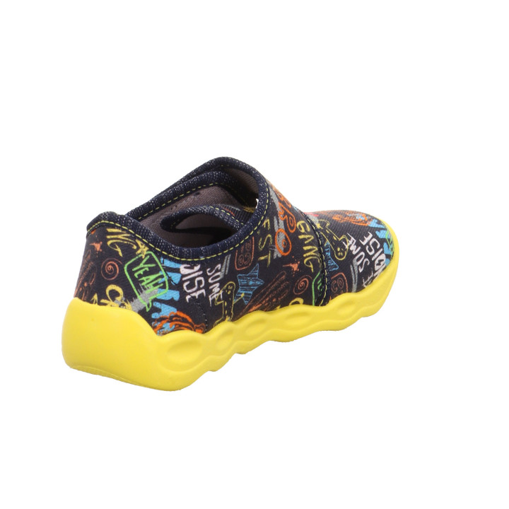 TEXTILE SLIPPERS SUPERFIT BUBBLE DUNKELBLAU 1-006273-8010