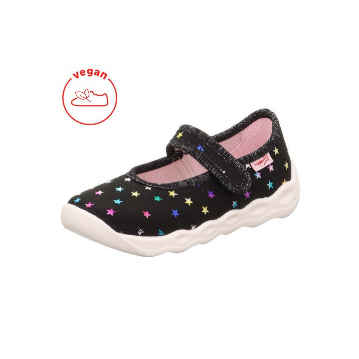 TEXTILE SLIPPERS SUPERFIT BUBBLE SCHWARZ 1-006271-0030