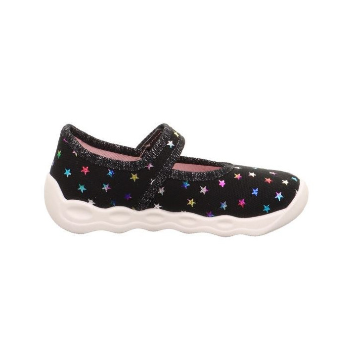 PANTOFLE TEKSTYLNE KAPCIE SUPERFIT BUBBLE SCHWARZ 1-006271-0030