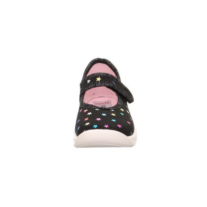 PANTOFLE TEKSTYLNE KAPCIE SUPERFIT BUBBLE SCHWARZ 1-006271-0030
