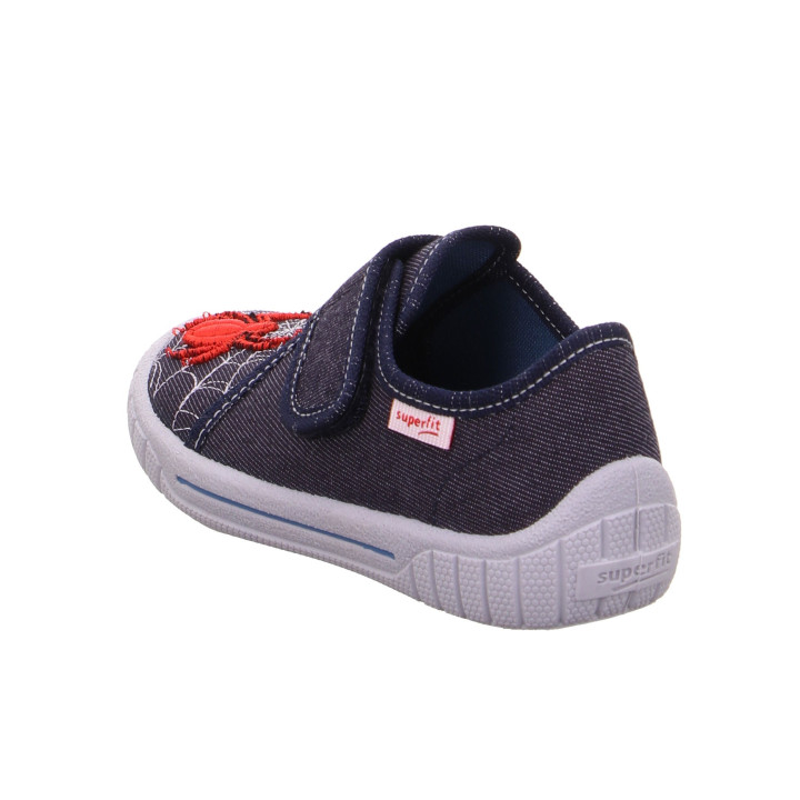 PANTOFLE TEKSTYLNE KAPCIE SUPERFIT BILL BLAU/ROT 1-000271-8100