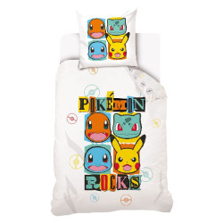 POŚCIEL BAWEŁNIANA 140 X 200 CM POKEMON PIKACHU POK3230651-PP