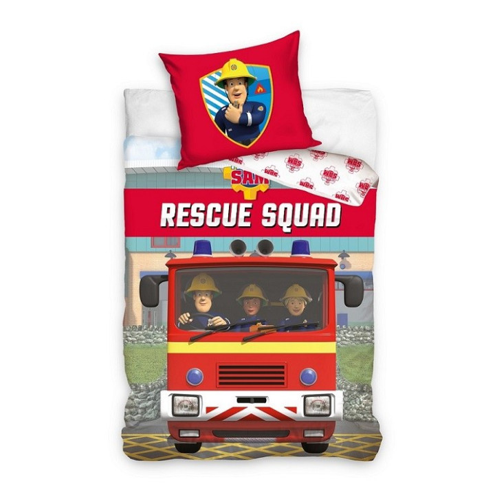 POŚCIEL BAWEŁNIANA 160 X 200 CM FIREMAN SAM FS223009