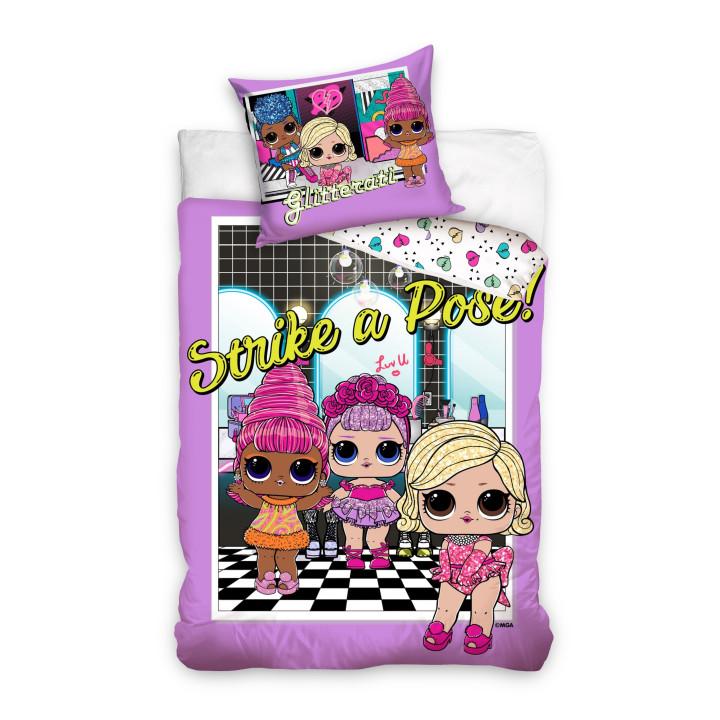 SINGLE DUVET SET 140 X 200 CM L.O.L. SURPRISE LOL201089-PP