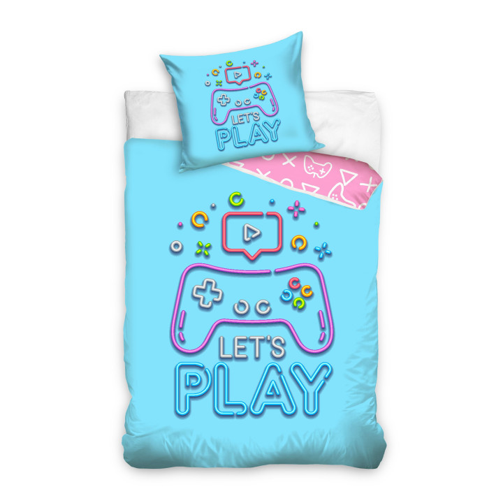 POŚCIEL BAWEŁNIANA 140 X 200 CM GAMER PAD NL221169-PP