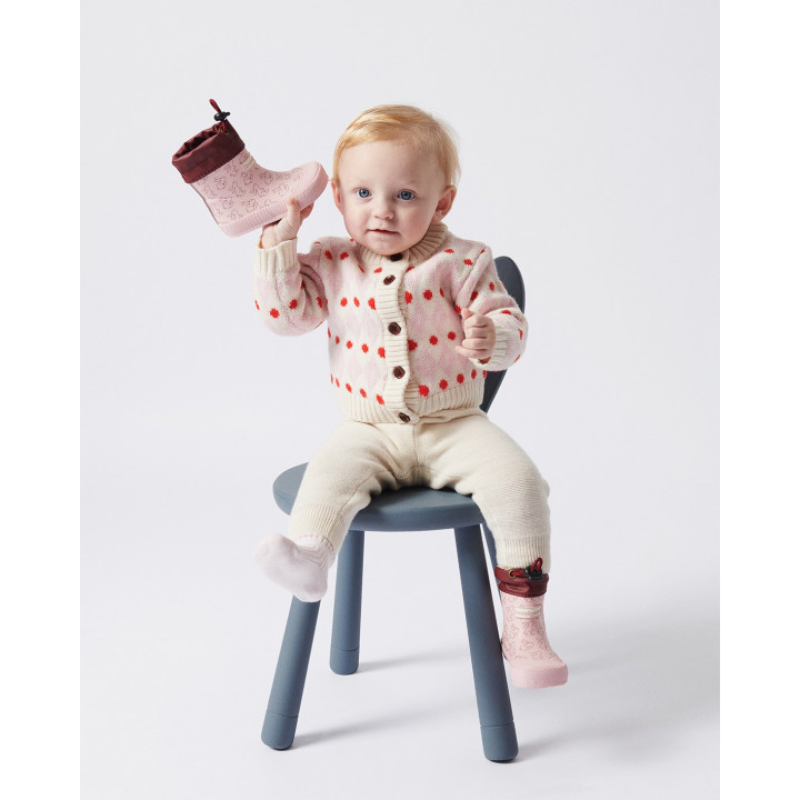 RUBBER BOOTS BAREFOOT BUNDGAARD COVER RABBIT ROSE
