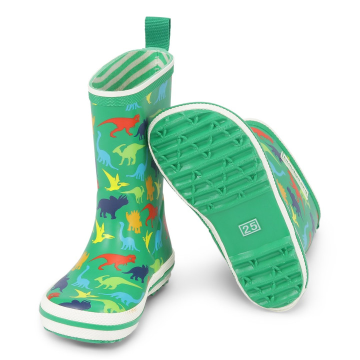 KALOSZE BAREFOOT BUNDGAARD CHARLY HIGH DINO