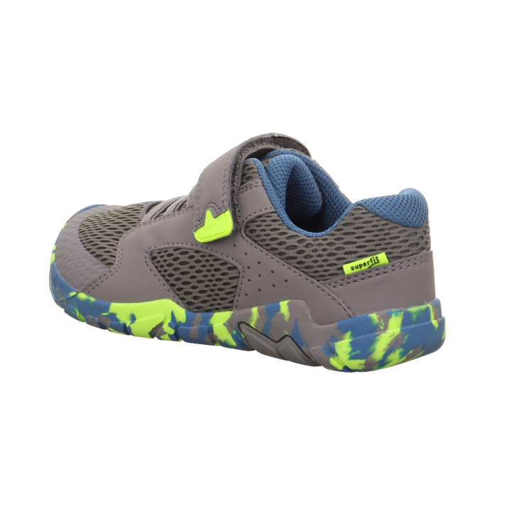 SNEAKERS BAREFOOT SUPERFIT TRACE HELLGRAU/GELB 1-006030-2500