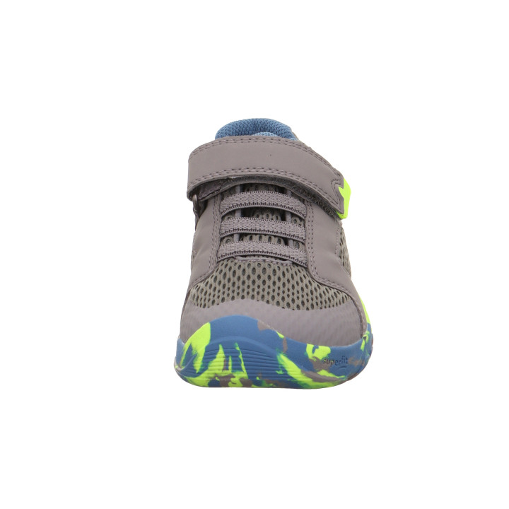 SNEAKERSY BAREFOOT SUPERFIT TRACE HELLGRAU/GELB 1-006030-2500