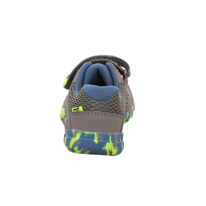 SNEAKERSY BAREFOOT SUPERFIT TRACE HELLGRAU/GELB 1-006030-2500