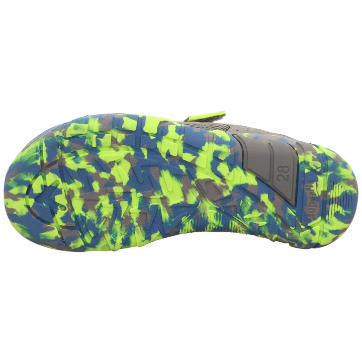 SNEAKERS BAREFOOT SUPERFIT TRACE HELLGRAU/GELB 1-006030-2500