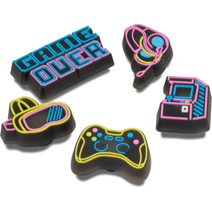 CROCS JIBBITZ™ CHARMS PRZYPINKI 10012094 LIGHTS UP NEON GAMER 5-PACK