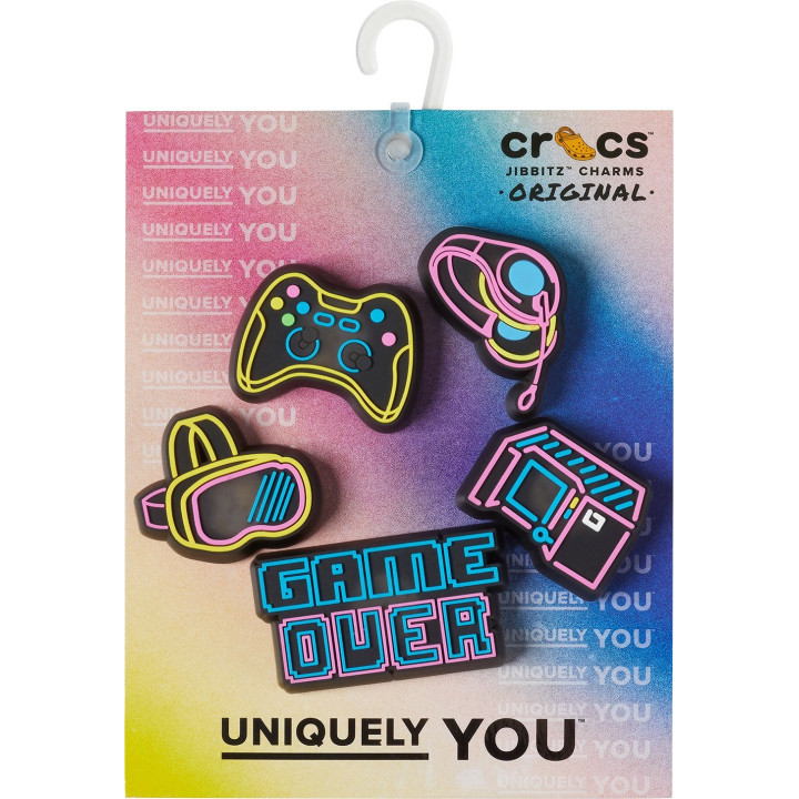 CROCS JIBBITZ™ CHARMS 10012094 LIGHTS UP NEON GAMER 5-PACK