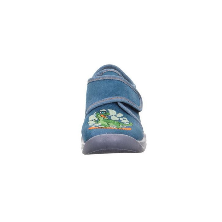 PANTOFLE TEKSTYLNE KAPCIE SUPERFIT BUBBLE BLAU 1-006274-8020