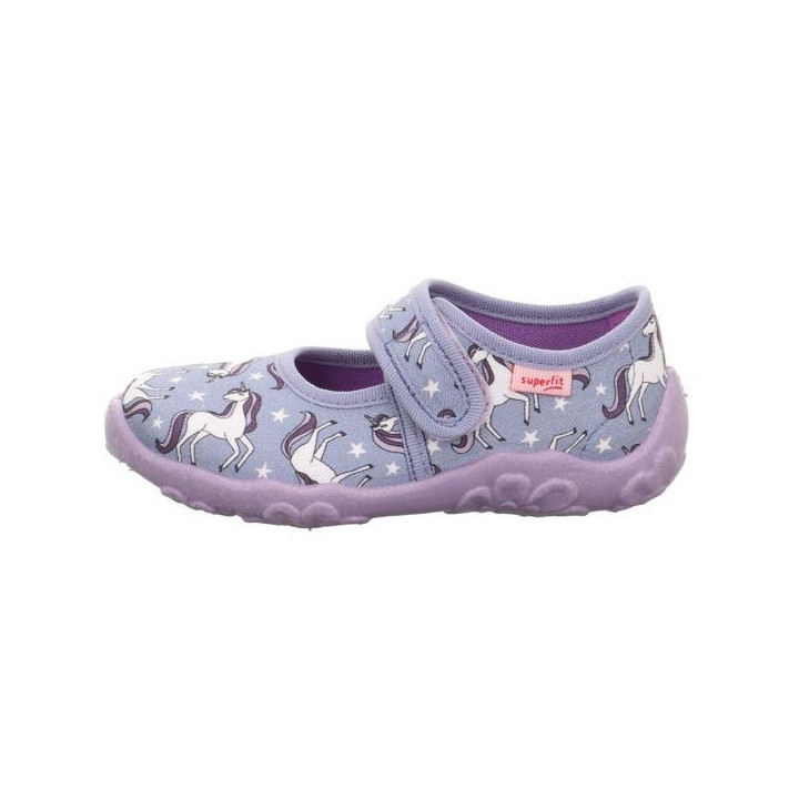 PANTOFLE TEKSTYLNE KAPCIE SUPERFIT BONNY BLAU/MEHRFARBIG 1-800283-8080
