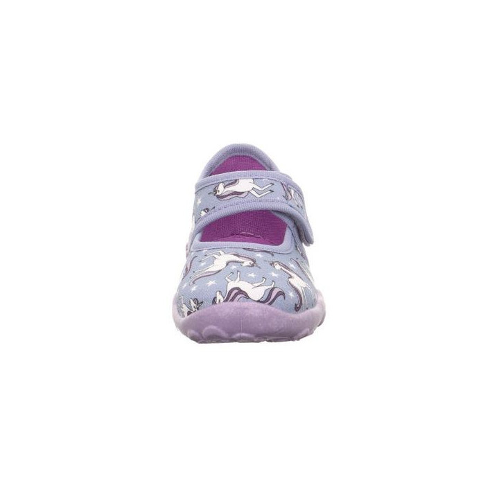 PANTOFLE TEKSTYLNE KAPCIE SUPERFIT BONNY BLAU/MEHRFARBIG 1-800283-8080
