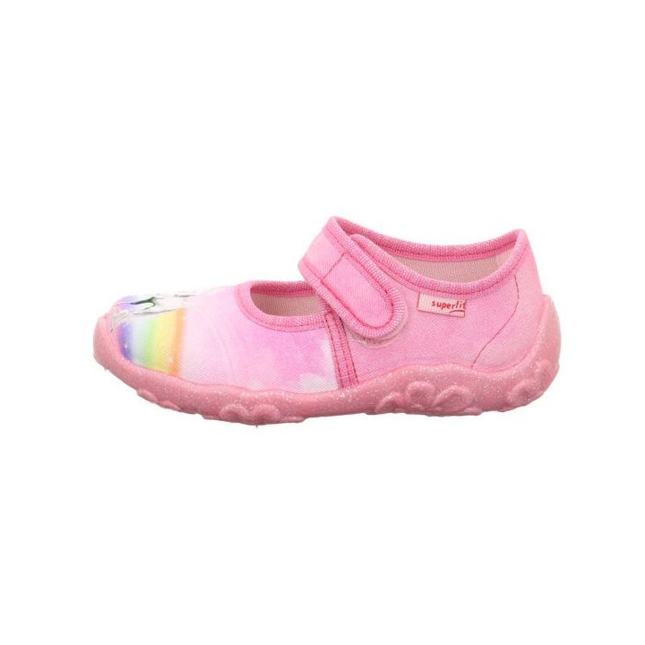 PANTOFLE TEKSTYLNE KAPCIE SUPERFIT BONNY ROSA 1-000281-5540