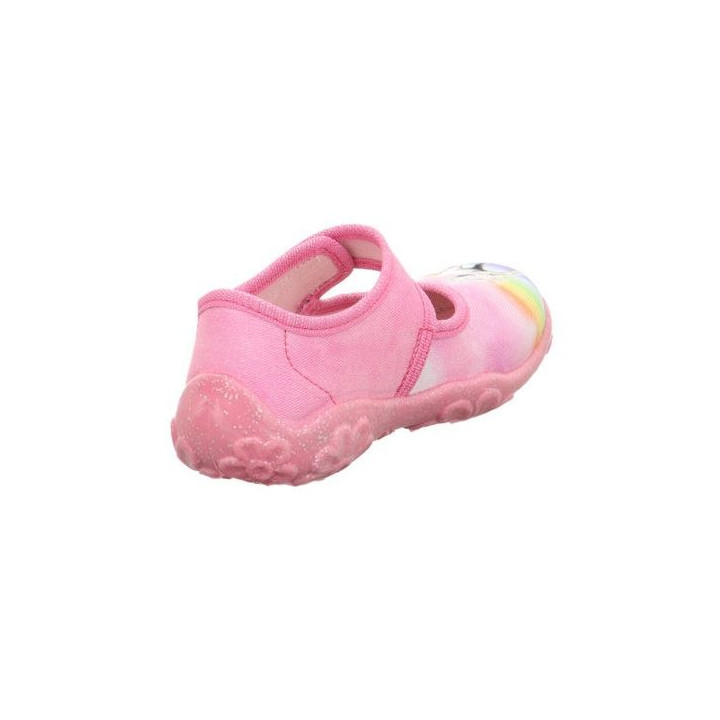 PANTOFLE TEKSTYLNE KAPCIE SUPERFIT BONNY ROSA 1-000281-5540