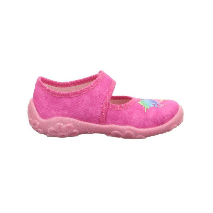 PANTOFLE TEKSTYLNE KAPCIE SUPERFIT BONNY ROSA/MEHRFARBIG 1-000281-5500