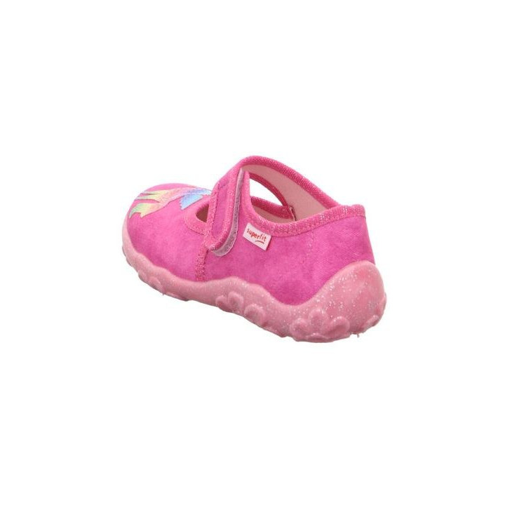 PANTOFLE TEKSTYLNE KAPCIE SUPERFIT BONNY ROSA/MEHRFARBIG 1-000281-5500