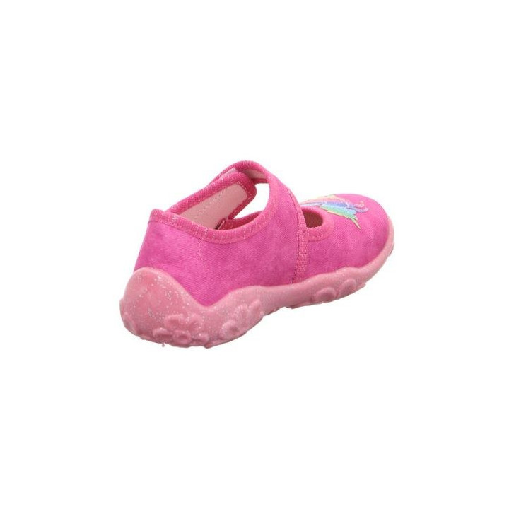 PANTOFLE TEKSTYLNE KAPCIE SUPERFIT BONNY ROSA/MEHRFARBIG 1-000281-5500