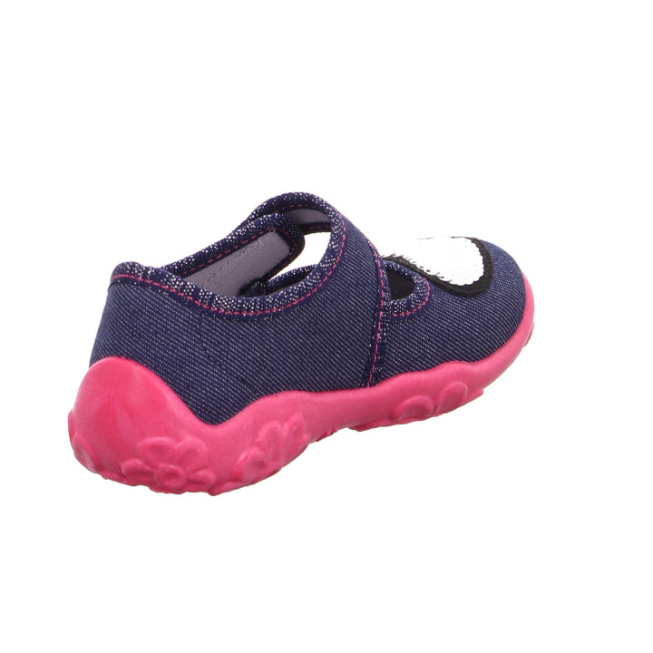 PANTOFLE TEKSTYLNE KAPCIE SUPERFIT BONNY BLAU 1-000280-8000