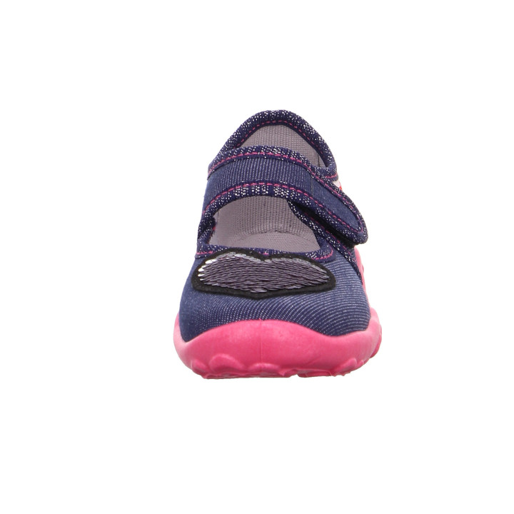 PANTOFLE TEKSTYLNE KAPCIE SUPERFIT BONNY BLAU 1-000280-8000